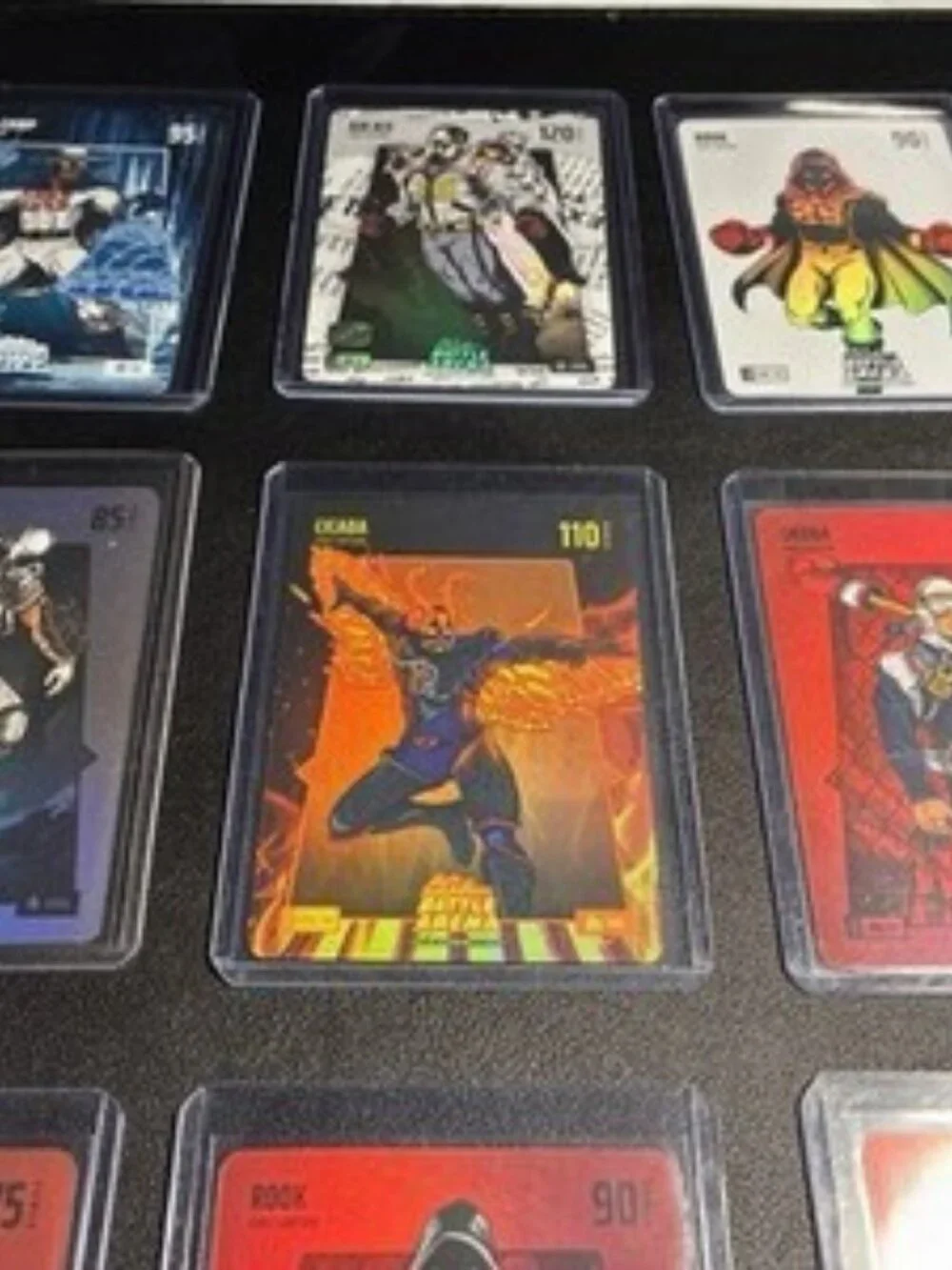 LOT OF 9 Bo Jackson’s Battle Arena BoBA MIXED BATTLE FOIL Cards Griffey Set